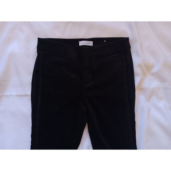 LOFT Velvet Modern Skinny Cigarette Pants Straight Leg Trousers 2 26 xs Small - Picture 7 of 9